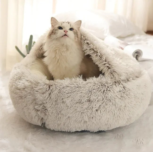 Plush Shell - Shaped Pet Bed