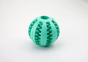 Rubber Bite-Resistant Watermelon Ball — Treat-Dispensing Interactive Toy for Dogs, Sizes 5cm & 7cm, Vibrant Colors - petcareville