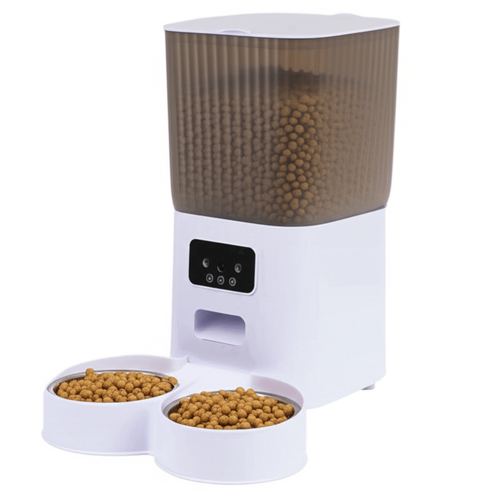 Pet Feeder with Camera 5L WiFi Smart Automatic Dual Bowl - petcareville