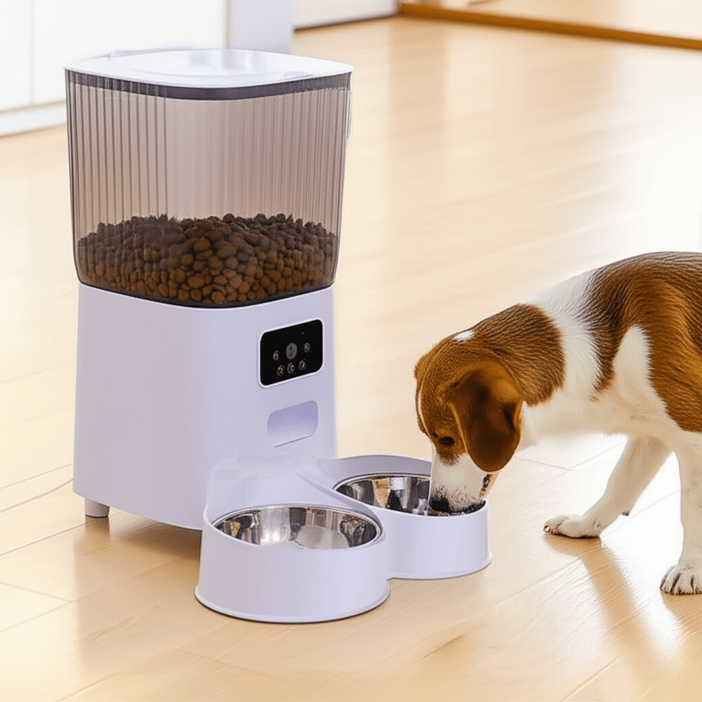 Pet Feeder with Camera 5L WiFi Smart Automatic Dual Bowl - petcareville