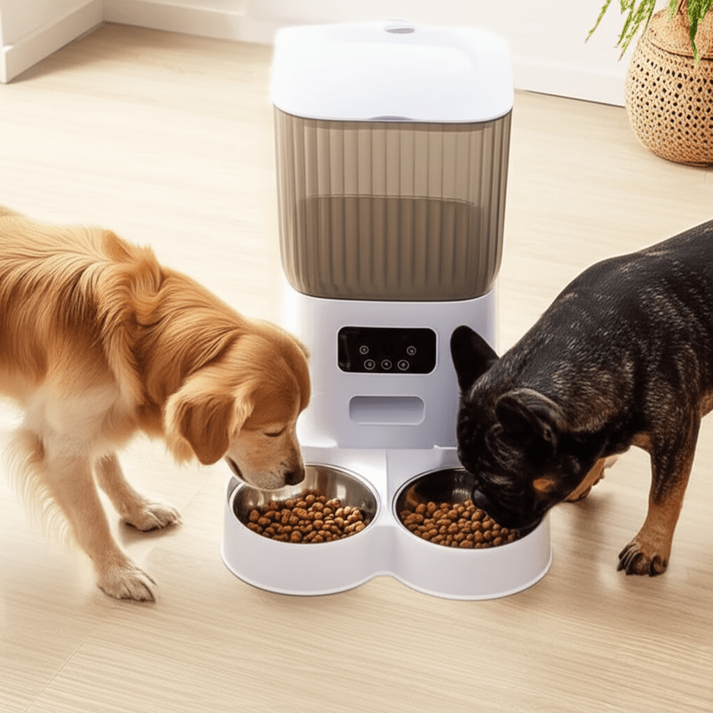 Pet Feeder with Camera 5L WiFi Smart Automatic Dual Bowl - petcareville