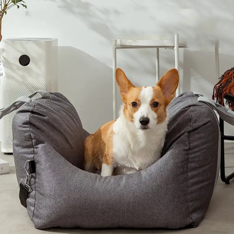 Co-Driver Car Cushion — Plush Travel Kennel for Pets up to 10kg, Lightweight & Stylish - petcareville