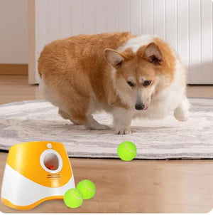 Automatic Dog Ball Launcher — Smart Interactive Toy with Adjustable Distance, Portable & Durable for All Dogs