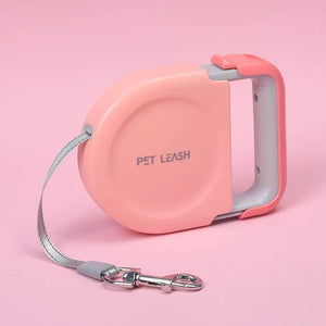 FlexiGrip Retractable Pet Leash — Ergonomic 5m ABS Handle, Lightweight, Adjustable Control & Vibrant Colors - petcareville
