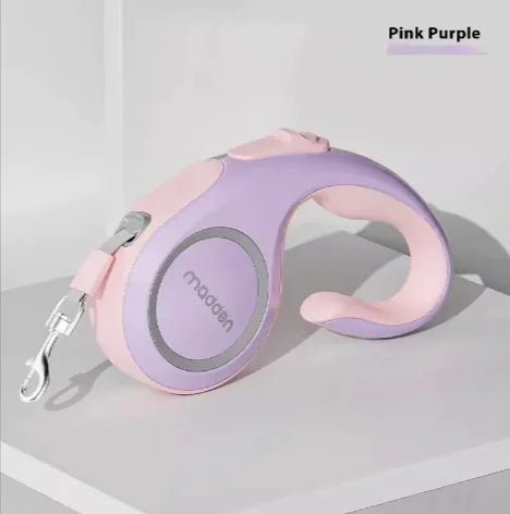 FlexiLock Pet Leash — Smooth Retractable Leash with Reliable Locking Mechanism, Durable ABS & Fabric, 3m & 5m - petcareville