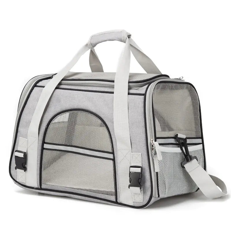 Foldable Pet Backpack — Lightweight, Corduroy Carrier with Breathable Design & Free Summer Mat, Multiple Colors - petcareville