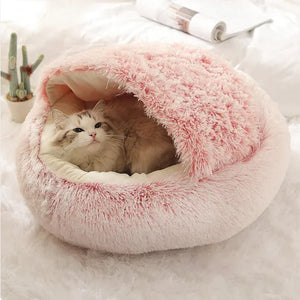Plush Shell - Shaped Pet Bed