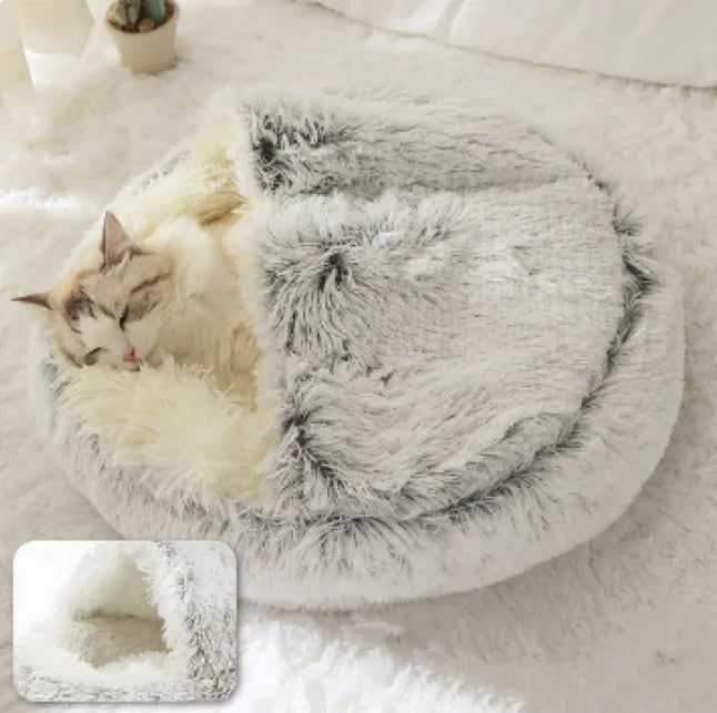 Plush Shell - Shaped Pet Bed