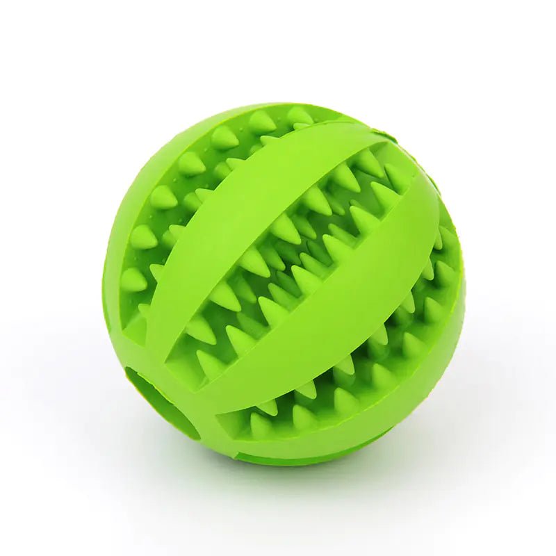 Rubber Bite-Resistant Watermelon Ball — Treat-Dispensing Interactive Toy for Dogs, Sizes 5cm & 7cm, Vibrant Colors - petcareville
