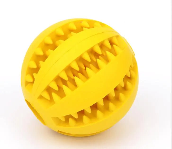 Rubber Bite-Resistant Watermelon Ball — Treat-Dispensing Interactive Toy for Dogs, Sizes 5cm & 7cm, Vibrant Colors - petcareville