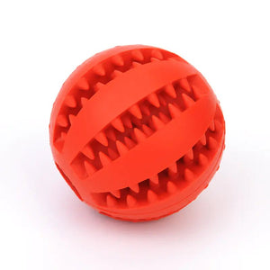 Rubber Bite-Resistant Watermelon Ball — Treat-Dispensing Interactive Toy for Dogs, Sizes 5cm & 7cm, Vibrant Colors - petcareville