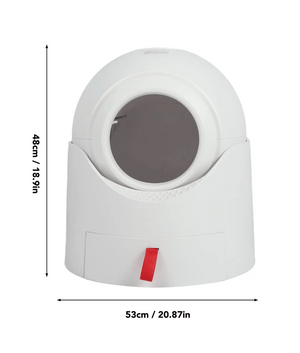 Semi-Automatic Cat Litter Box – Smart, Easy, Odor Control - petcareville