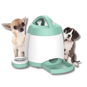 SmartFeed Button Activated Dog Feeder – Automatic Dog Food and Water Dispenser - petcareville